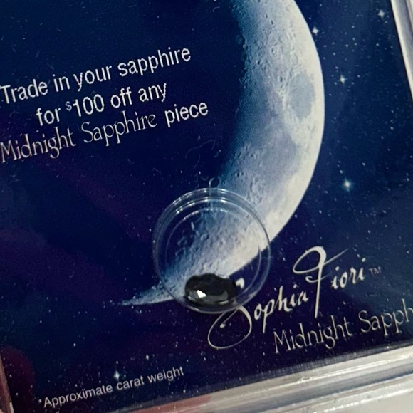 Sapphire Sophia Fiori Midnight Blue Oval Cut Loose Gemstone 1 Carat 7x5mm - Picture 3 of 3